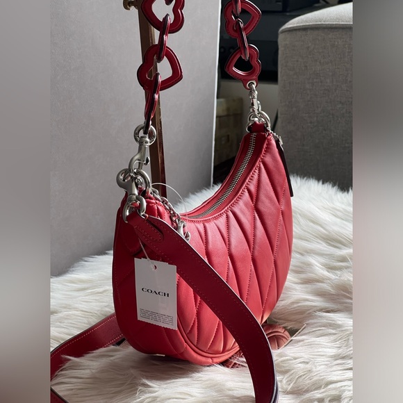 CP223 - Coach Mira Shoulder Bag with Pillow Quilting and Heart Strap - Picture 7 of 14